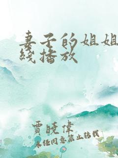 妻子的姐姐3在线播放