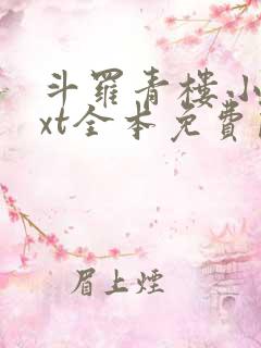 斗罗青楼小说txt全本免费阅读