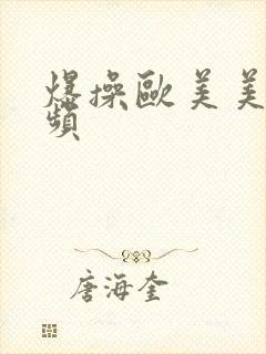 爆操欧美美女视频