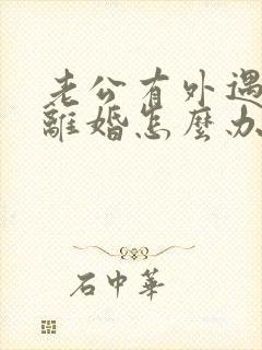 老公有外遇要求离婚怎么办