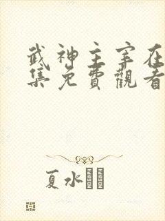 武神主宰在线全集免费观看