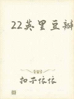 22英里豆瓣