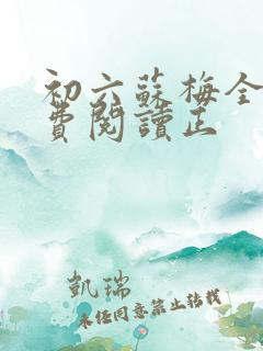 初六苏梅全文免费阅读正