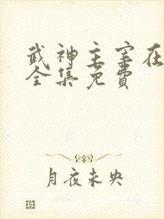 武神主宰在线看全集免费