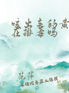 咳出来的黄痰是在排毒吗