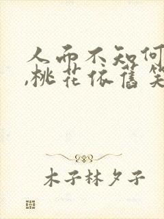 人面不知何处去,桃花依旧笑春风的含义