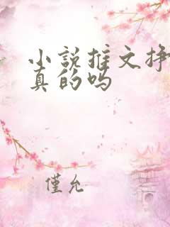 小说推文挣钱是真的吗