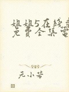 姐姐5在线观看免费全集电视剧