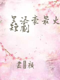 吴添豪最火十部短剧