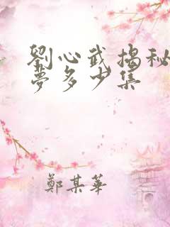 刘心武揭秘红楼梦多少集
