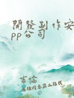 开发制作安卓app公司