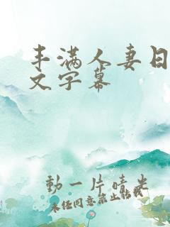 丰满人妻日韩中文字幕
