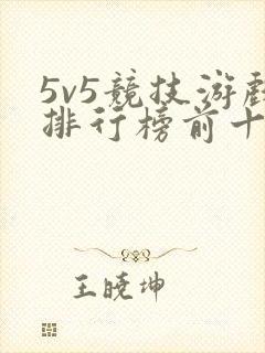 5v5竞技游戏排行榜前十名