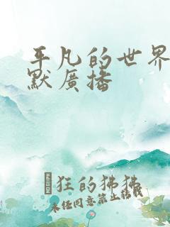 平凡的世界李野默广播