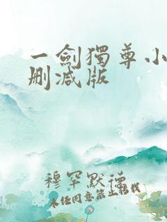 一剑独尊小说无删减版