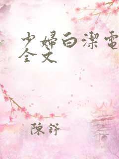 少妇白洁电子书全文
