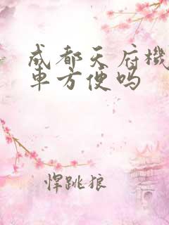 成都天府机场租车方便吗