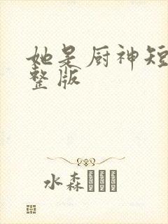 她是厨神短剧完整版