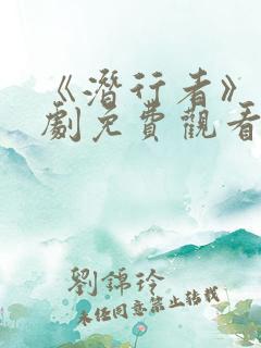 《潜行者》电视剧免费观看