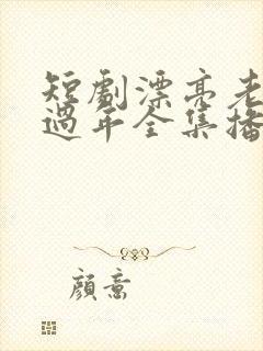 短剧漂亮老婆陪过年全集播放