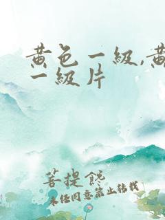 黄色一级,黄色一级片