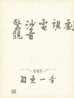 惊沙电视剧全集观看
