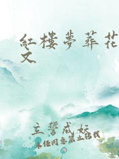 红楼梦葬花吟原文