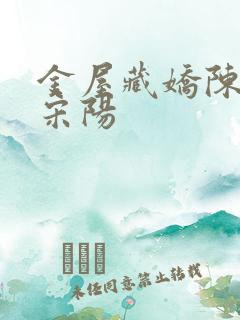 金屋藏娇陈丽珍宋阳