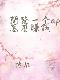 开发一个app怎么赚钱