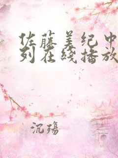 佐藤美纪中文系列在线播放