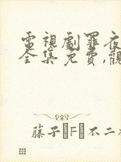 电视剧罪夜无间全集免费,观看