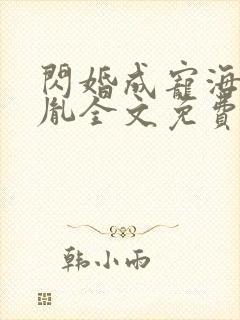 闪婚成宠海彤战胤全文免费