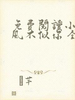 免费阅读小说晚风不似你 全免费