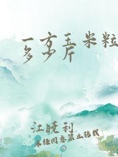 一方玉米粒大概多少斤
