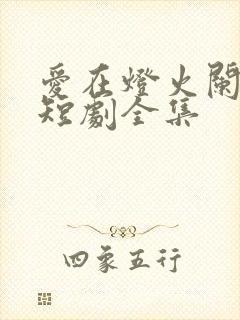 爱在灯火阑珊处短剧全集
