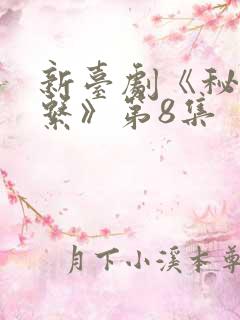 新台剧《秘密关系》第8集