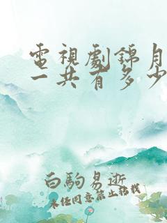 电视剧锦月如歌一共有多少集