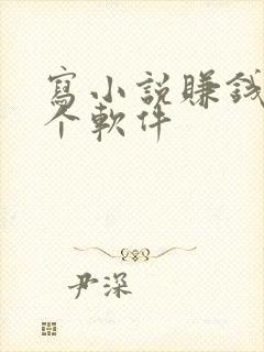 写小说赚钱去哪个软件