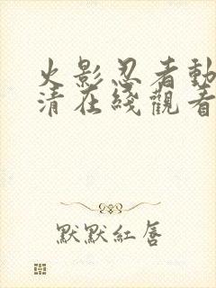 火影忍者动画高清在线观看