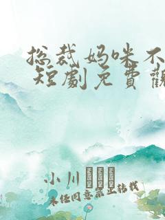 总裁妈咪不好惹 短剧免费观看