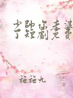少帅你老婆又跑了短剧免费完整版在线观看
