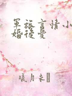 军旅言情小说先婚后爱