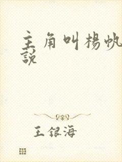 主角叫杨帆的小说