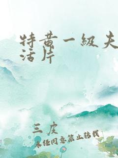 特黄一级夫妻生活片