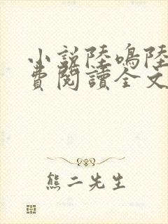 小说陆鸣陆瑶免费阅读全文