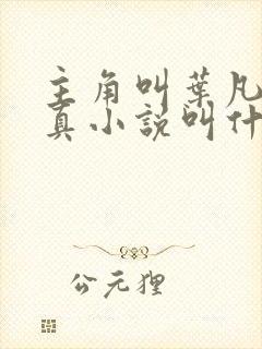 主角叫叶凡的修真小说叫什么名字