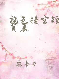 诡色后宫短剧演员表