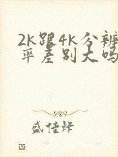 2k跟4k分辨率差别大吗