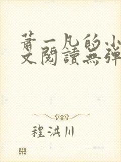 萧一凡的小说全文阅读无弹窗
