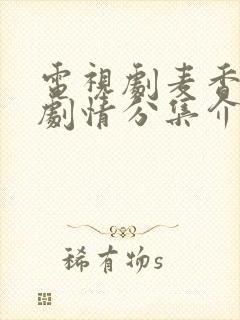 电视剧麦香全部剧情分集介绍
